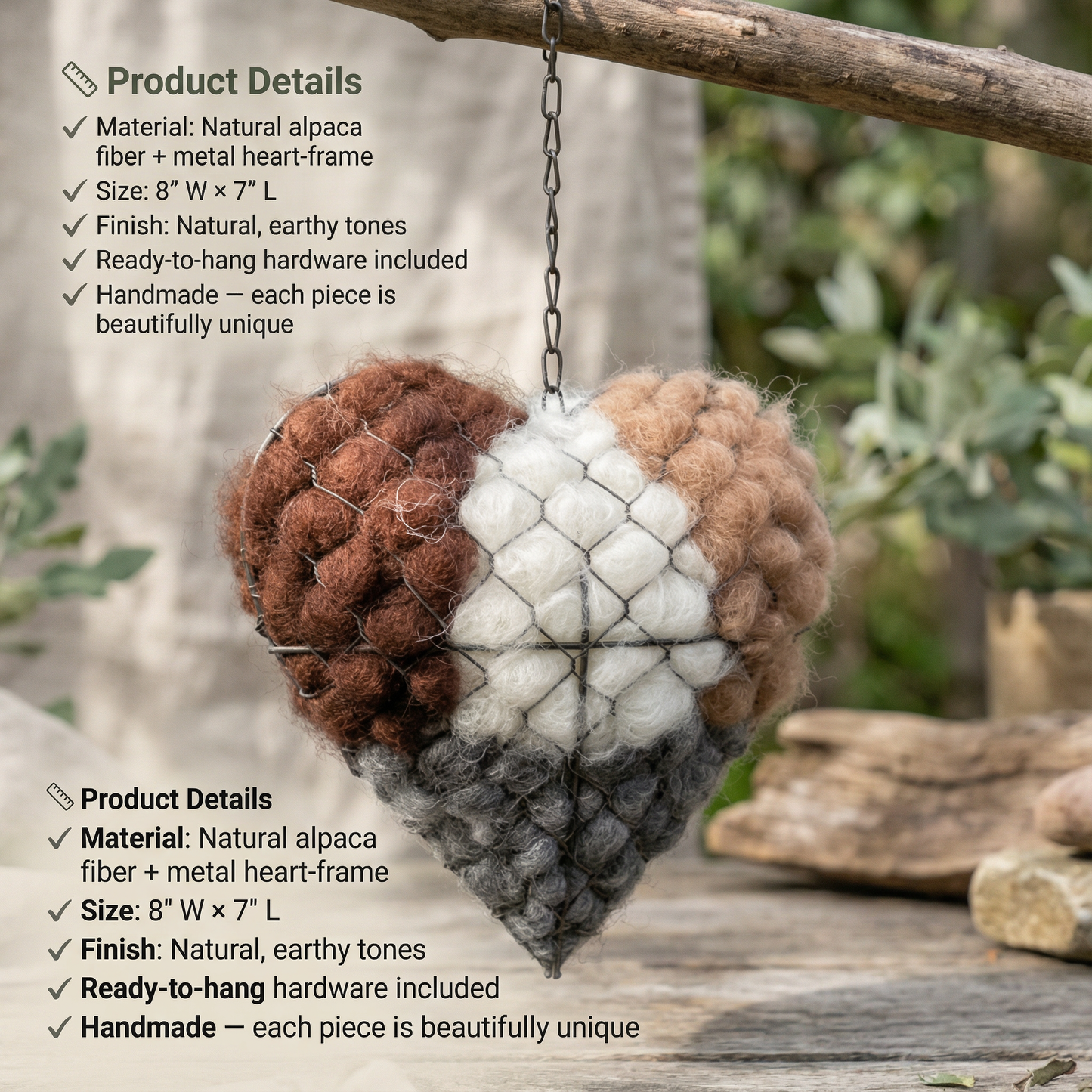 Soulora™ Fiber Bird Nesting Heart-HEATWOLF