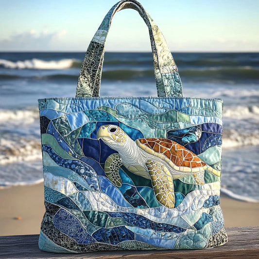 Soulora™ Turtle Quilted Tote Bag